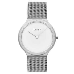 Obaku Women's Note Lille White Dial Watch - V285LECWMC